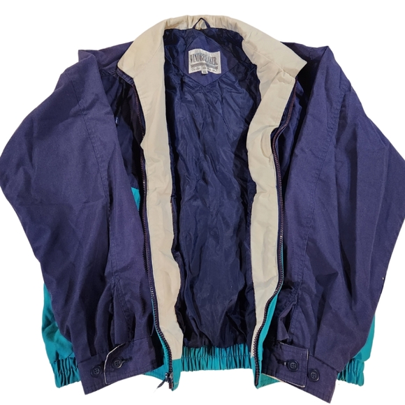 Vintage Blue Windbreaker- Men's XL - Picture 3 of 6